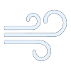 Wind-Icon das Wind darstellt